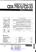 Yamaha CD-33 - Service Manual 